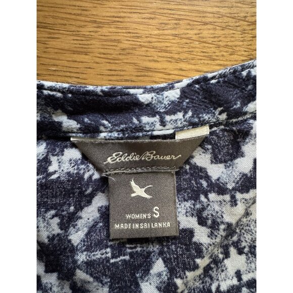 Eddie Bauer Women Size Small Button-Down Blouse Long Sleeve Rayon Lightweight - Picture 3 of 16